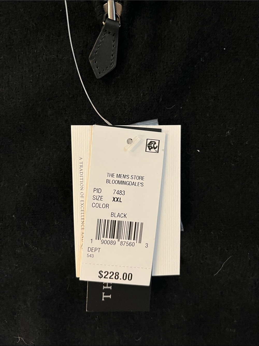 ANY OFFER Cashmere Bloomingdale's Light Blue and Black Men's Zip-Up Sweaters - Picture 7 of 9